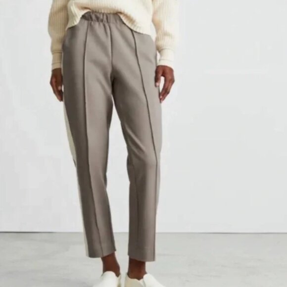 Everlane Dream Pant in Taupe Stripe - Picture 1 of 4